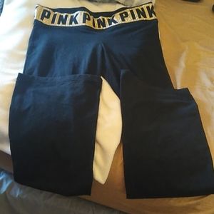 Pink yoga vs black w/gold on waist
